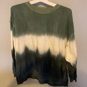 Dark green tie dye sweatshirt